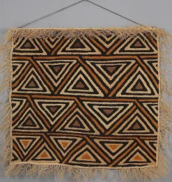 Handgefertigter Kuba Stoff Wandbehang, Demokratische Republik Kongo, 1960er