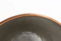 Handgefertigter runder Eiskübel oder Schale aus Kupfer, Belgien 1930er, 1920er