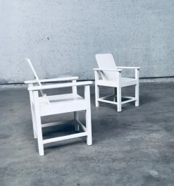 Handgefertigtes Art Deco Kindersessel Set, Belgien, 1920er, 2er Set
