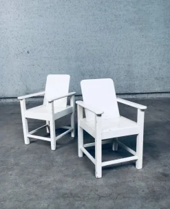 Handgefertigtes Art Deco Kindersessel Set, Belgien, 1920er, 2er Set