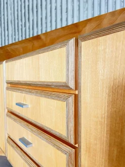 Handgefertigtes asymmetrisches Sideboard, 1980er