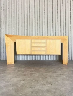 Handgefertigtes asymmetrisches Sideboard, 1980er