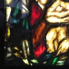 Handgefertigtes Italienisches Künstlerisches Fenster mit Hintergrundbeleuchtung, Madonna, Kind & Engeln, 1960er