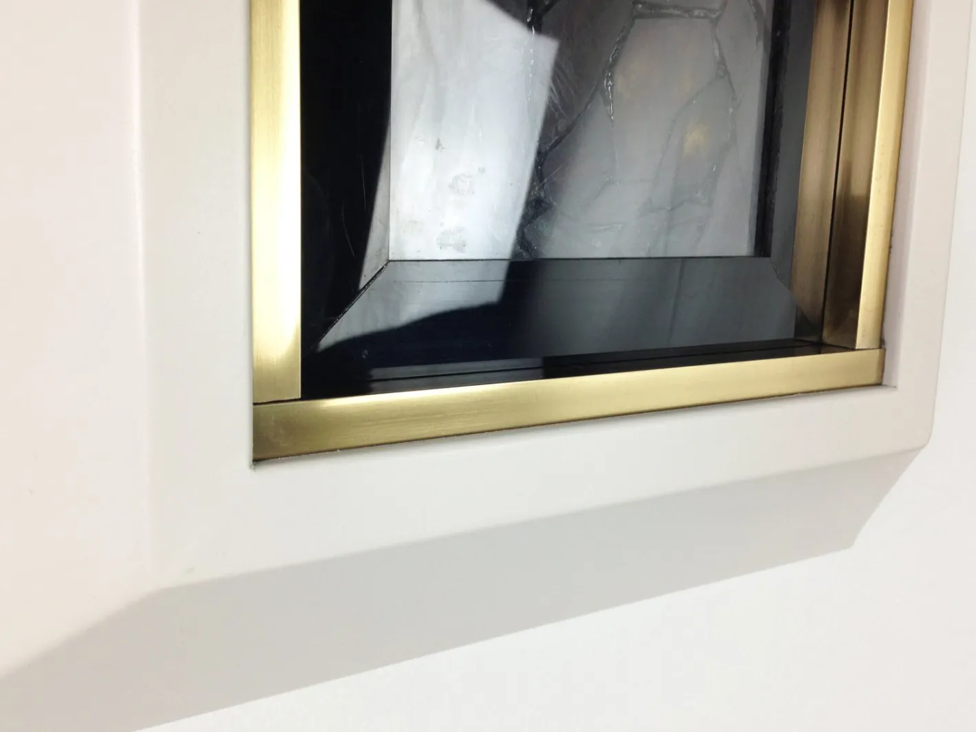 Handgefertigtes Italienisches Künstlerisches Fenster mit Hintergrundbeleuchtung, Madonna, Kind & Engeln, 1960er
