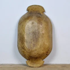 Handgefertigte Teigschale aus Holz, 1900er