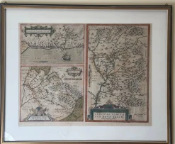 Handgefärbte Gallia Narbonensis Atlaskarte von Abraham Ortelius, 1600