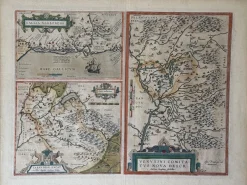 Handgefärbte Gallia Narbonensis Atlaskarte von Abraham Ortelius, 1600