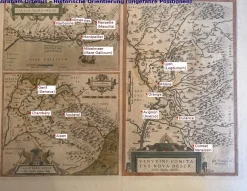 Handgefärbte Gallia Narbonensis Atlaskarte von Abraham Ortelius, 1600