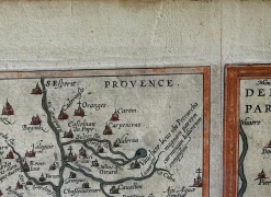 Handgefärbte Gallia Narbonensis Atlaskarte von Abraham Ortelius, 1600