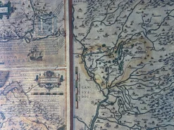 Handgefärbte Gallia Narbonensis Atlaskarte von Abraham Ortelius, 1600
