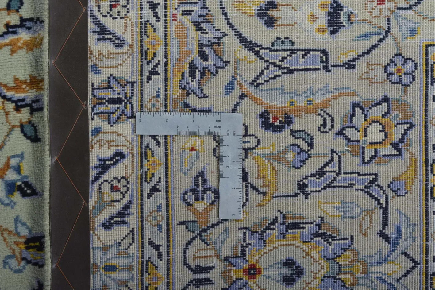 Handgeknüpfter Korkteppich Kashan aus Wolle