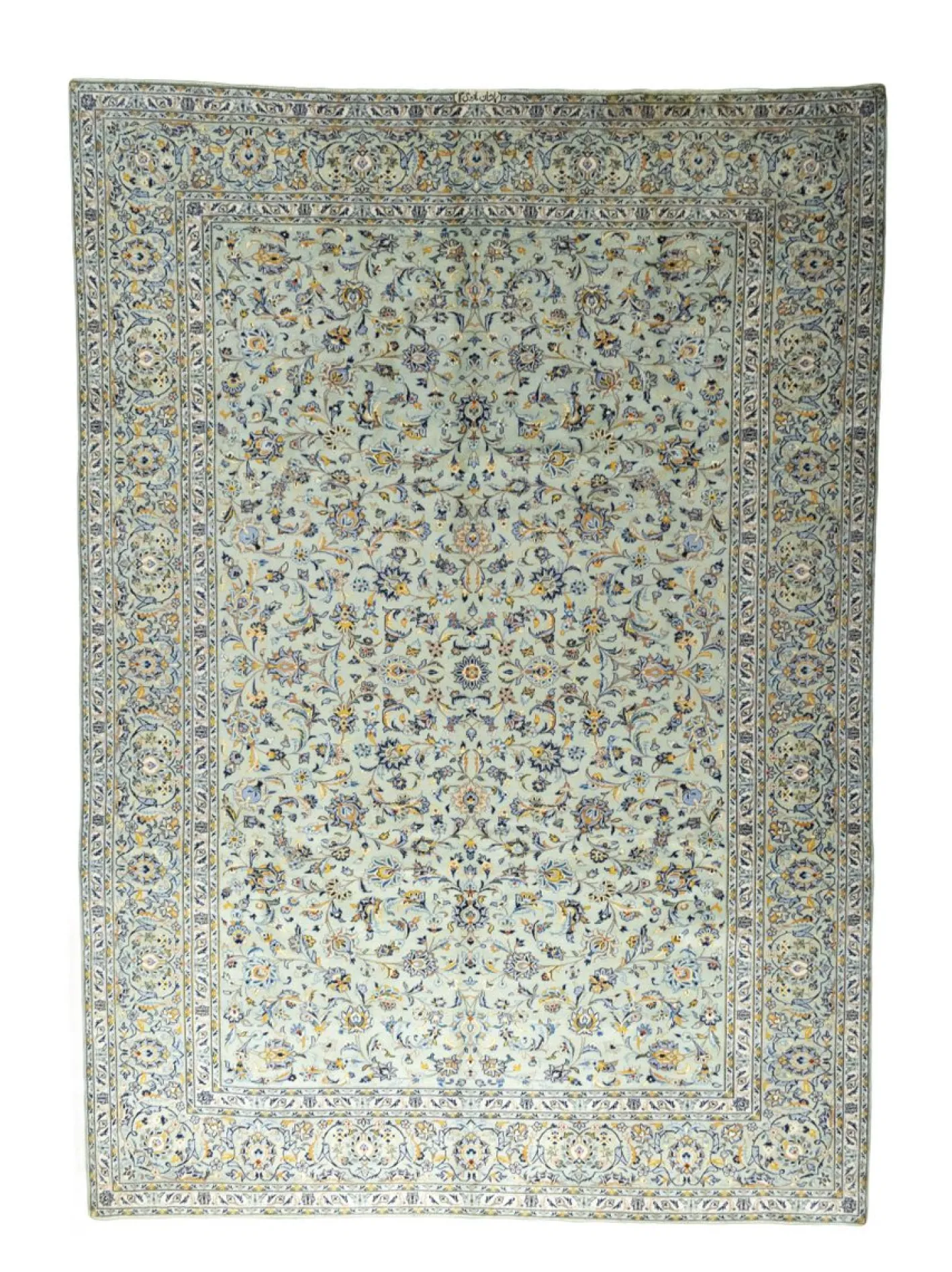 Handgeknüpfter Korkteppich Kashan aus Wolle