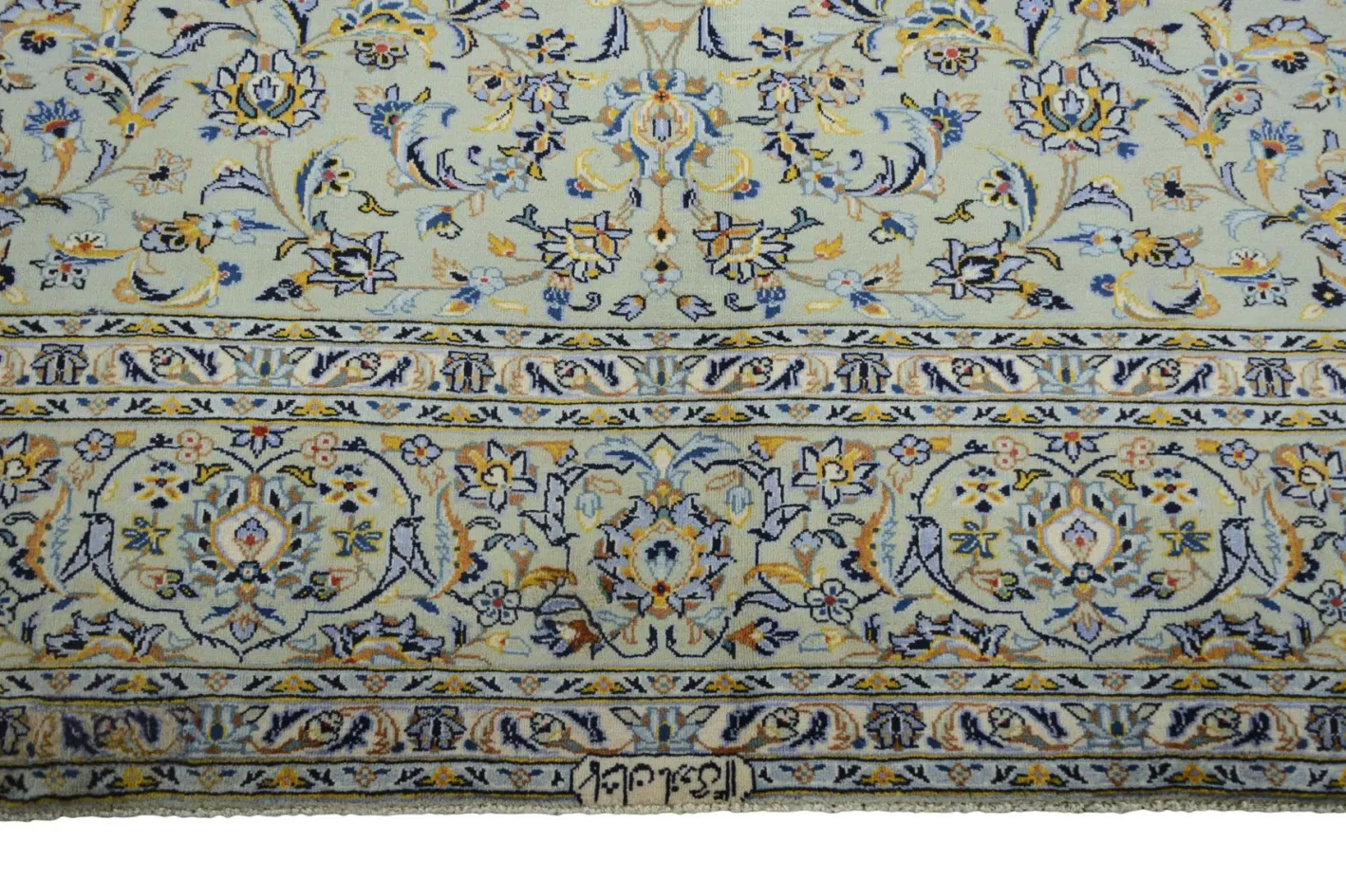 Handgeknüpfter Korkteppich Kashan aus Wolle