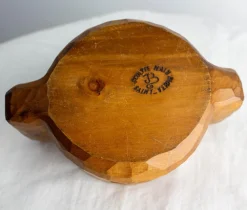 Handgeschnitzte Französische Salzdose aus Cembro Pine, 1950