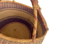 Handgewebter afrikanischer Aufbewahrungskorb, 1960er