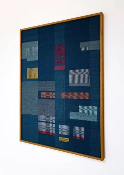 Handgewebte Spigolatura 93 Wanddekoration von Susanna Costantini
