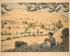 Hans Thoma, Süddeutsche Sommerlandschaft, 1897, Print