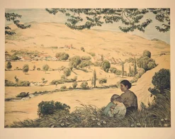 Hans Thoma, Süddeutsche Sommerlandschaft, 1897, Print