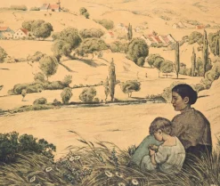 Hans Thoma, Süddeutsche Sommerlandschaft, 1897, Print