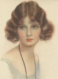 Hartley Davis, Art Deco Portrait, 1924, Lithographie