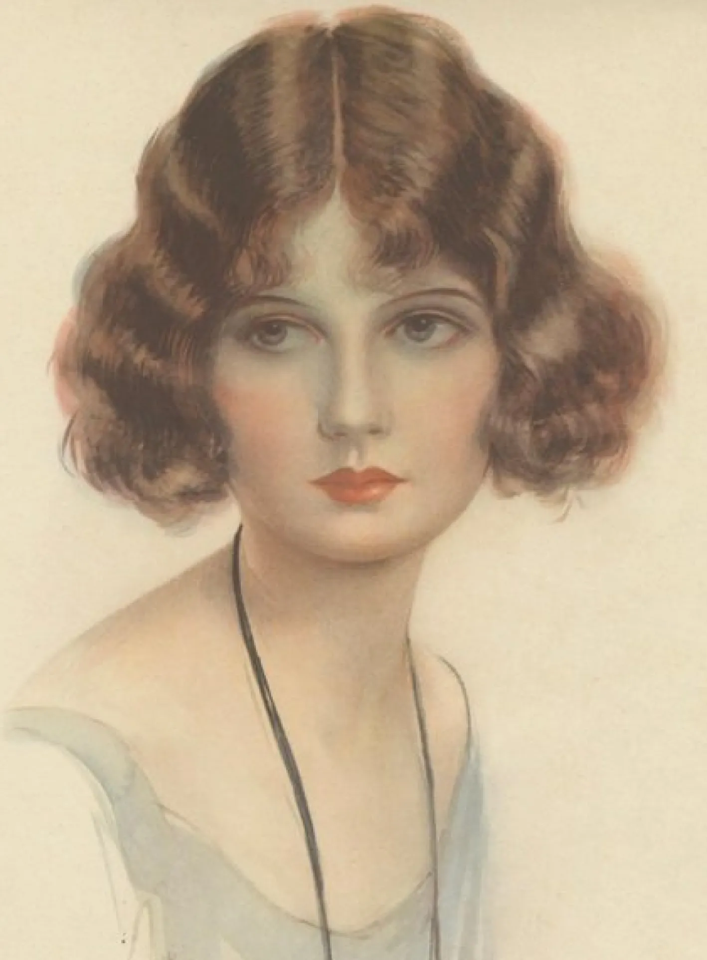 Hartley Davis, Art Deco Portrait, 1924, Lithographie