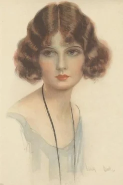 Hartley Davis, Art Deco Portrait, 1924, Lithographie