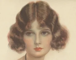 Hartley Davis, Art Deco Portrait, 1924, Lithographie