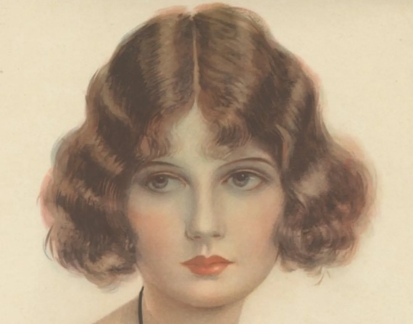Hartley Davis, Art Deco Portrait, 1924, Lithographie