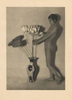 Heinz von Perckhammer, Akt mit Lotus, Original Photogravure, 1928