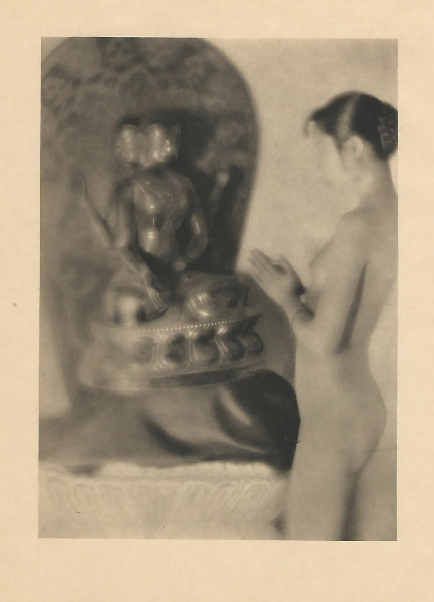 Heinz von Perckhammer, Chinesisches Betendes Mädchen, Original Heliogravüre, 1928