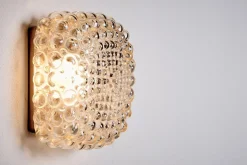 Helena Tynell zugeschriebene Modell A 669 Wand- oder Deckenlampe für Limburg Glashütte, 1960er