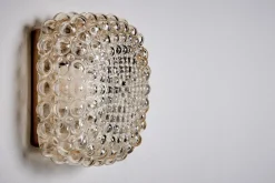 Helena Tynell zugeschriebene Modell A 669 Wand- oder Deckenlampe für Limburg Glashütte, 1960er