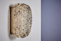 Helena Tynell zugeschriebene Modell A 669 Wand- oder Deckenlampe für Limburg Glashütte, 1960er