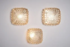 Helena Tynell zugeschriebene Modell A 669 Wand- oder Deckenlampe für Limburg Glashütte, 1960er