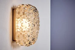 Helena Tynell zugeschriebene Modell A 669 Wand- oder Deckenlampe für Limburg Glashütte, 1960er