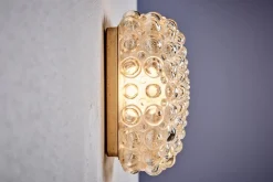 Helena Tynell zugeschriebene Modell A 669 Wand- oder Deckenlampe für Limburg Glashütte, 1960er