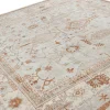 Hellblauer quadratischer Teppich im Oushak-Stil mit Blumenmuster von Rug&Kilim