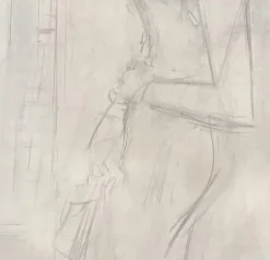 Henri Fehr, En Tenue de Soirée, 1935, Bleistift auf Papier