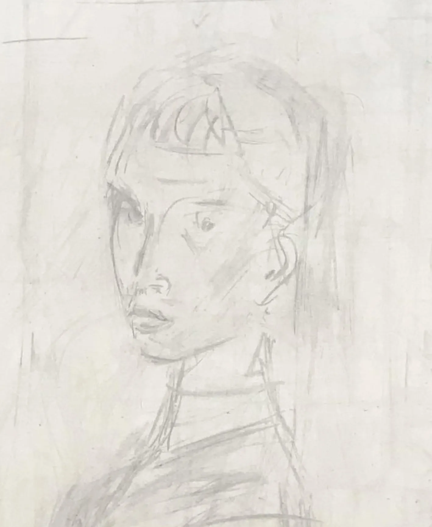 Henri Fehr, En Tenue de Soirée, 1935, Bleistift auf Papier