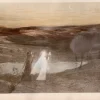 Henri Martin, Dante trifft Beatrix, 1898, Lithographie