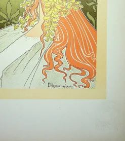 Henri PRIVAT-LIVEMONT, Muse, 1897, Lithographie