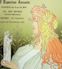 Henri PRIVAT-LIVEMONT, Muse, 1897, Lithographie