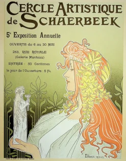 Henri PRIVAT-LIVEMONT, Muse, 1897, Lithographie