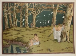 Henri Rivere, The Clearing, Original Lithographie