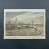 Henri Rivière, La Butte Montmartre vue des Fortifications, Lithographie
