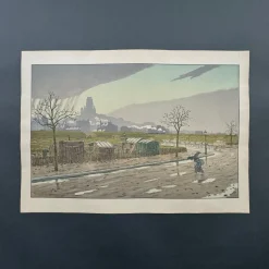 Henri Rivière, La Butte Montmartre vue des Fortifications, Lithographie