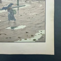 Henri Rivière, La Butte Montmartre vue des Fortifications, Lithographie