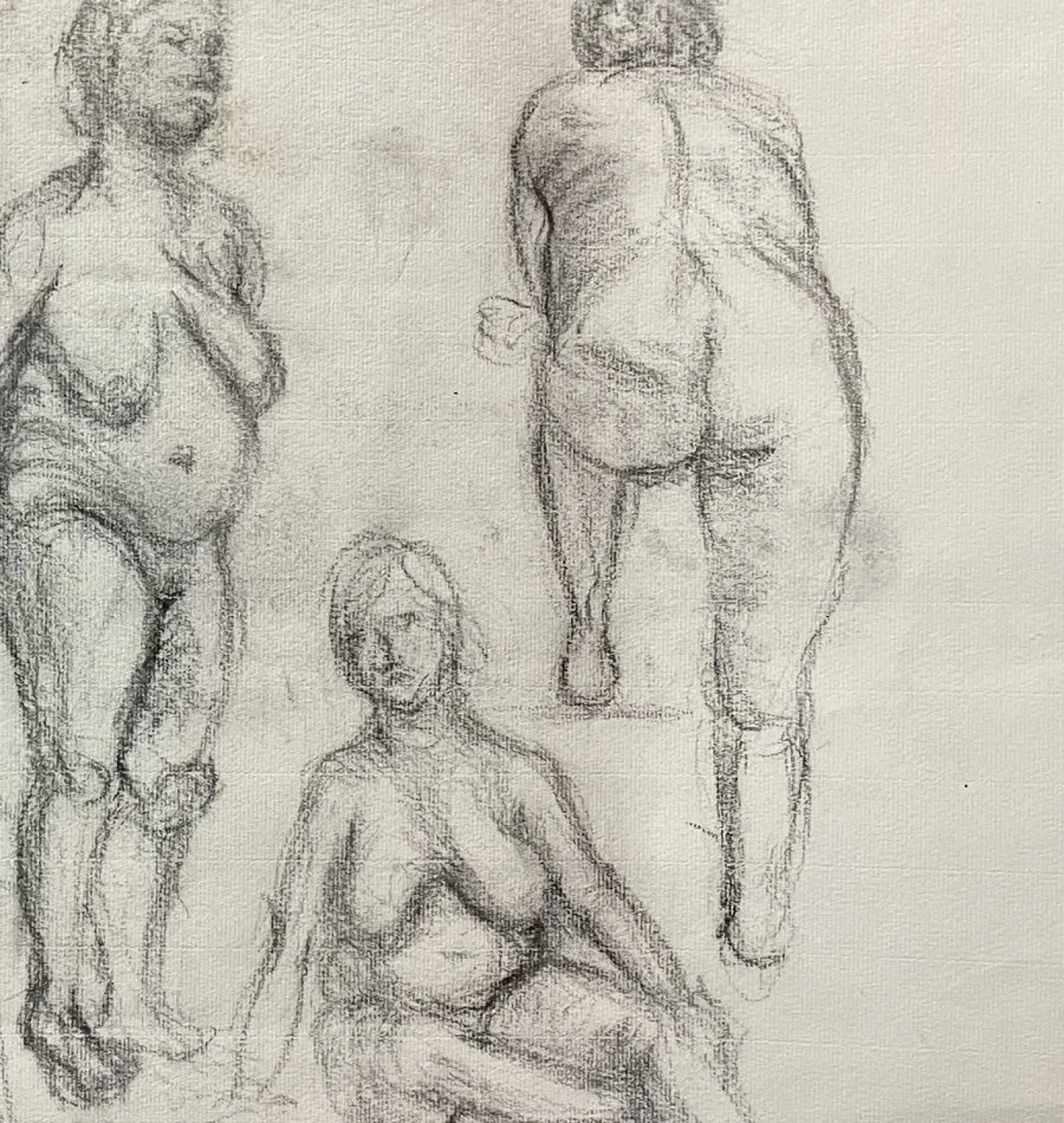 Henry Moore, Akt, 1950er, Bleistiftzeichnung