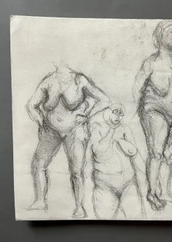 Henry Moore, Akt, 1950er, Bleistiftzeichnung