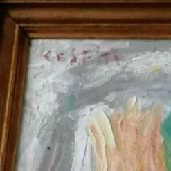 Hens Gemälde von Giuseppe Cesetti, 1960er